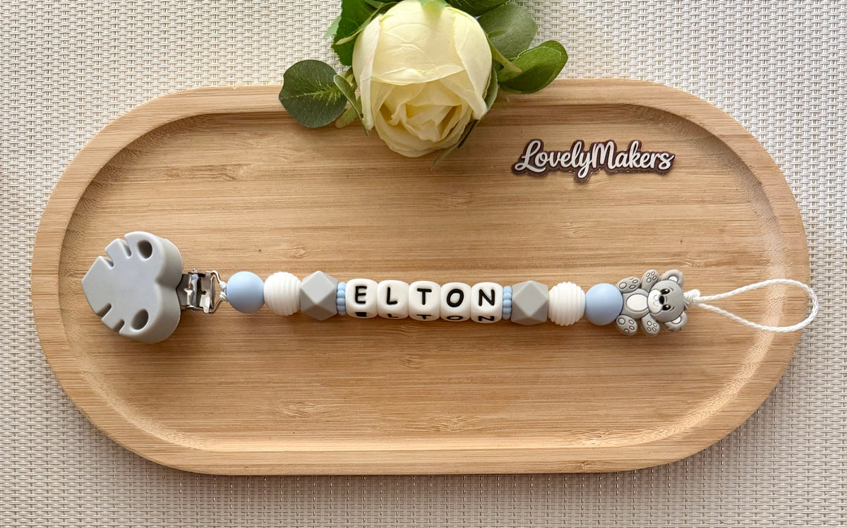 Attache lolette personnalisée – Ours