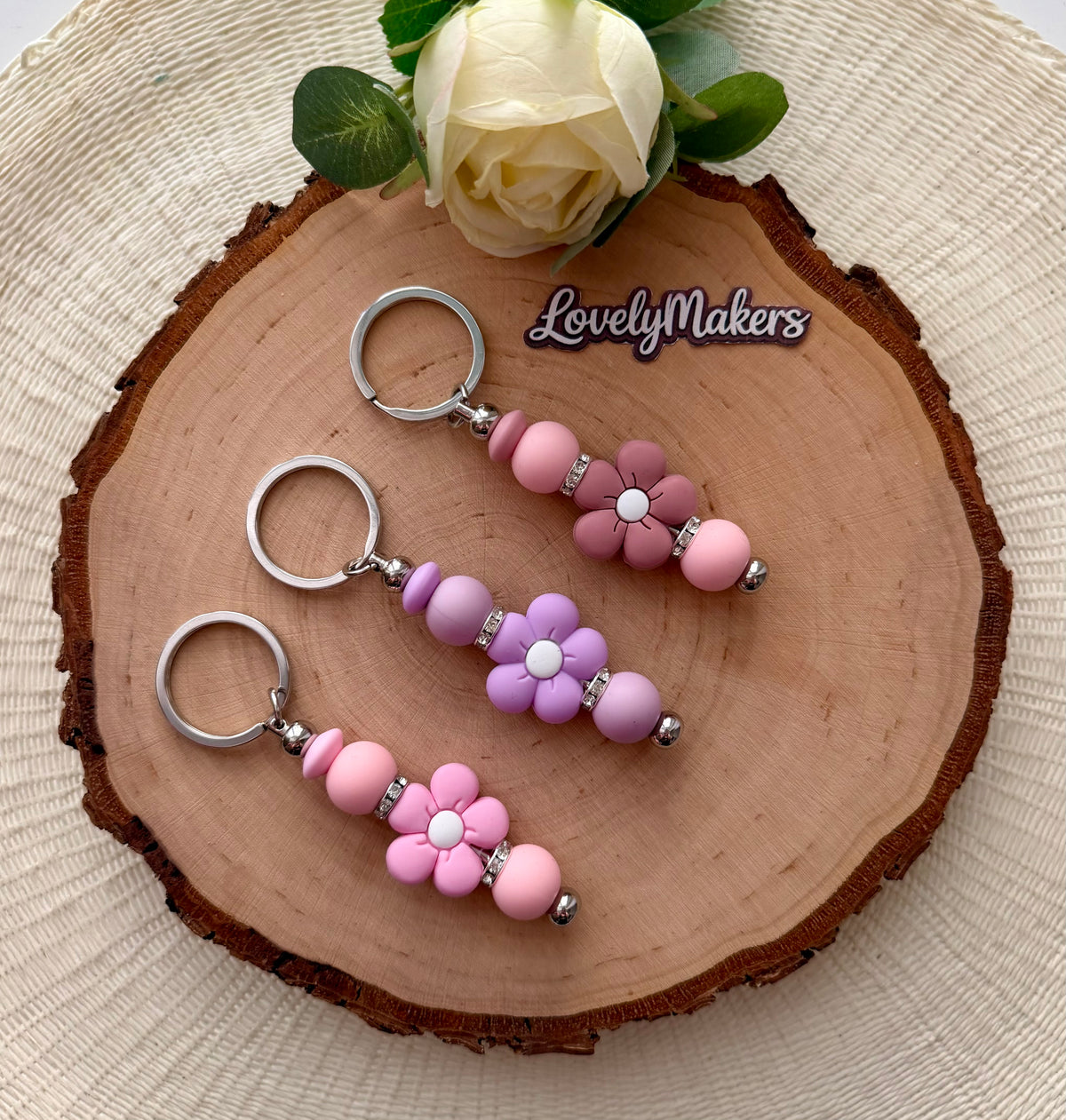 Porte-clés simple – Fleur