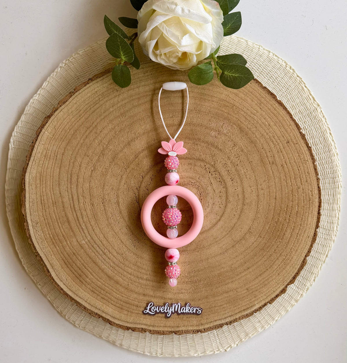 Bijou de rétroviseur – Perles brillantes
