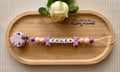Attache lolette personnalisée – Fleur