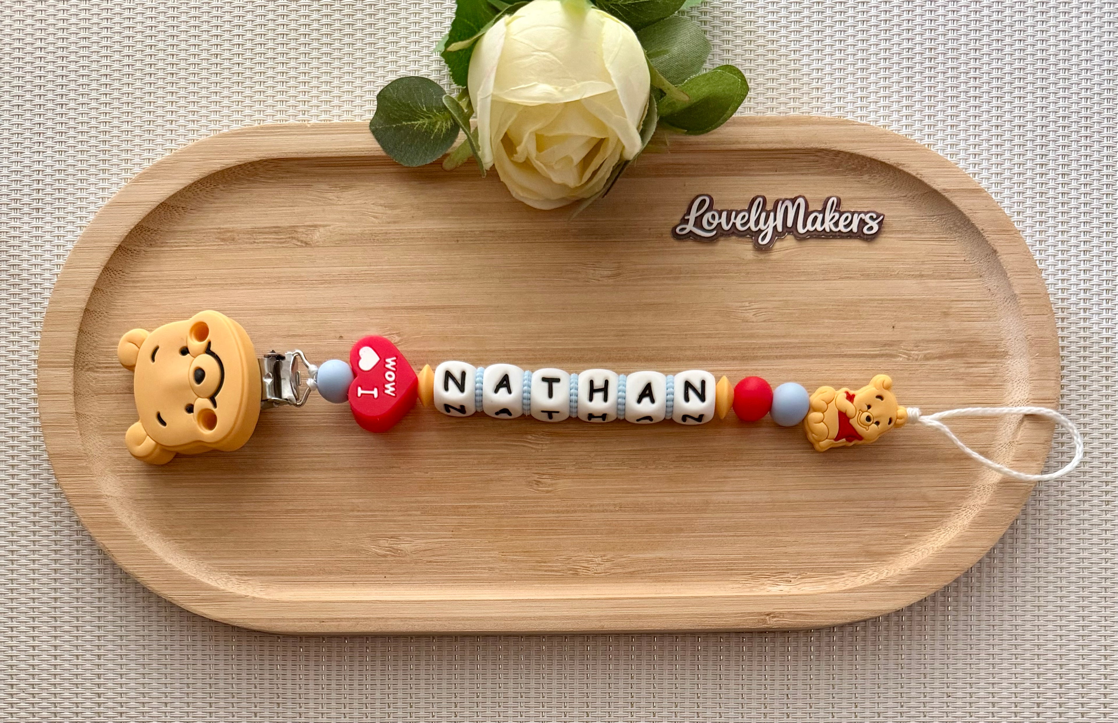 Attache lolette Disney personnalisée – Winnie the Pooh