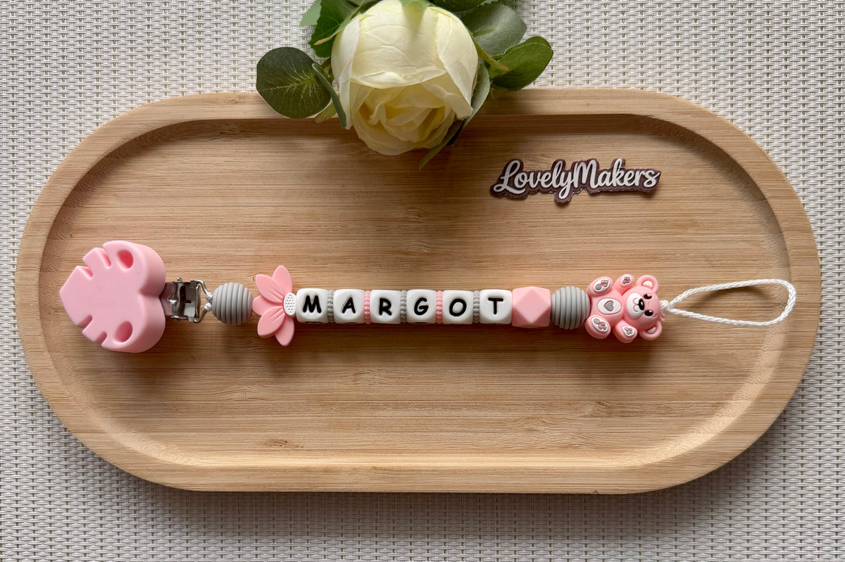 Attache lolette personnalisée – Ours