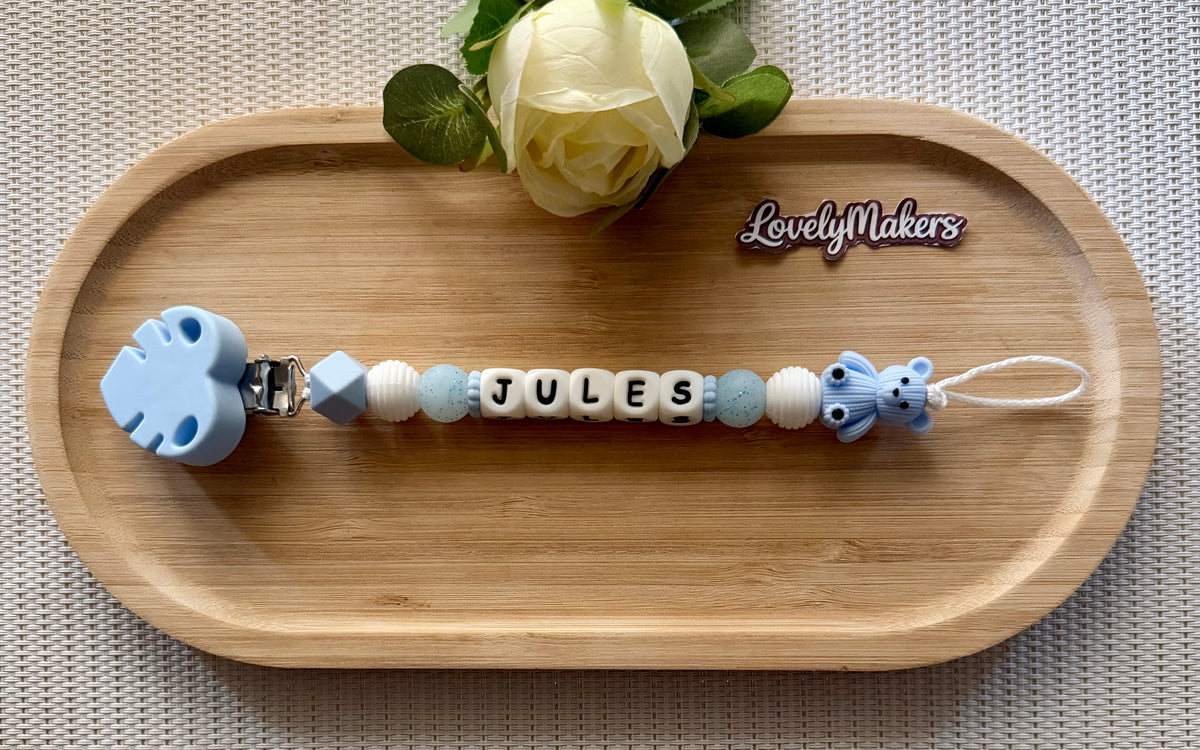 Attache lolette personnalisée – Ours
