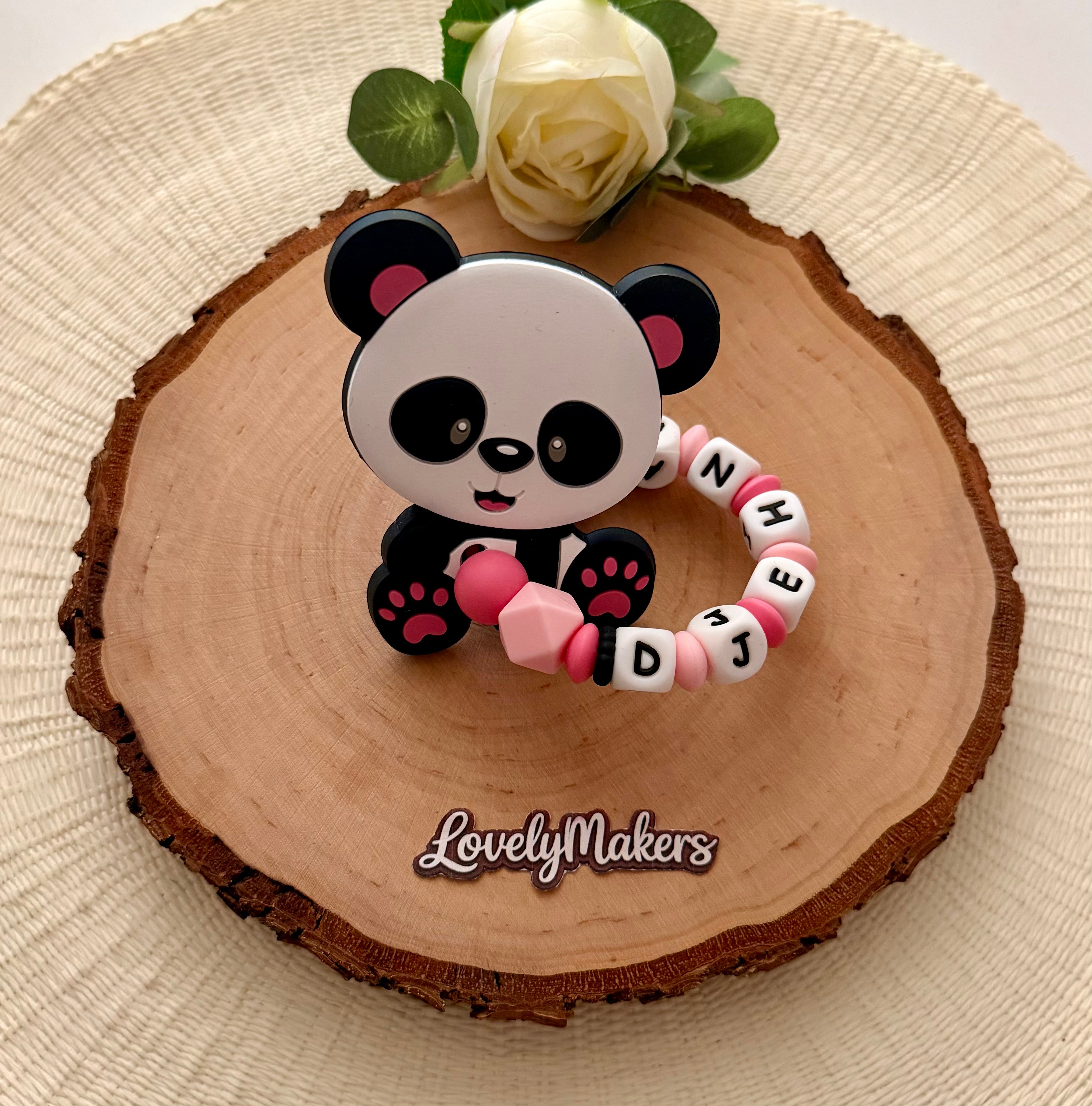 Anneau de dentition personnalisé – Panda