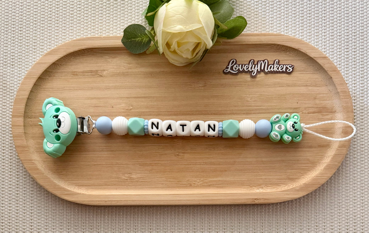 Attache lolette personnalisée – Ours