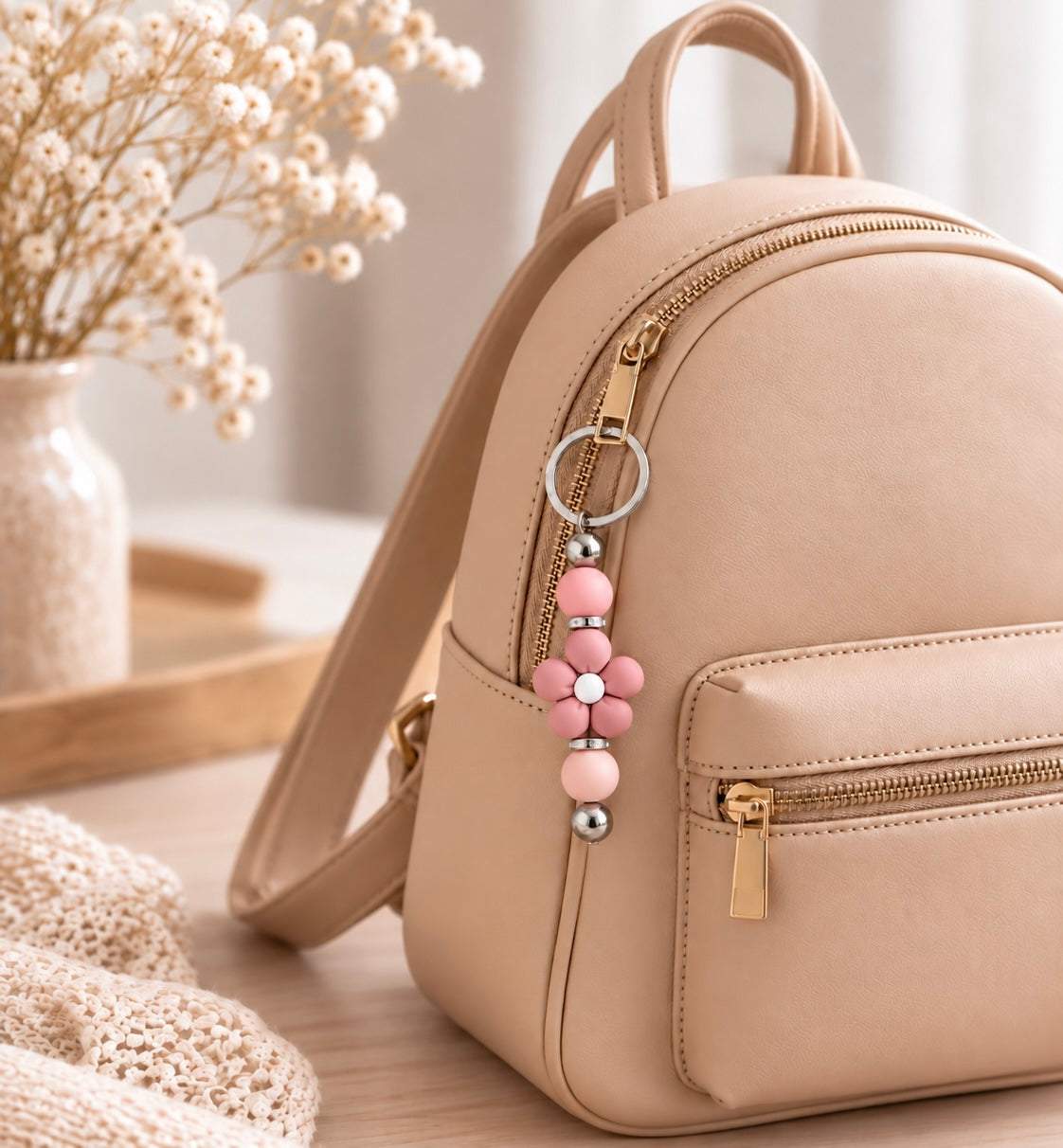 Porte-clés simple – Fleur