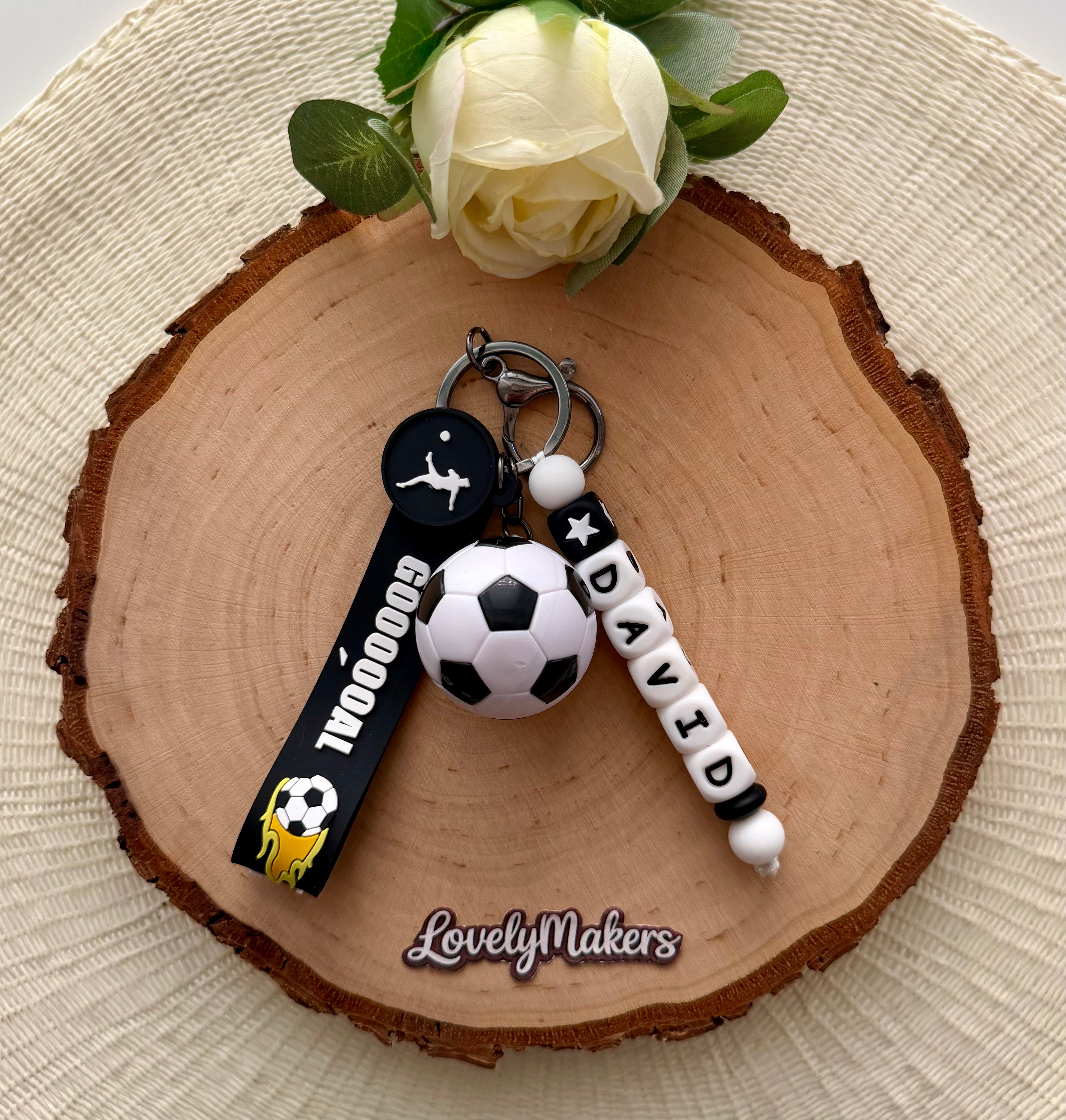 Porte-clés 3D personnalisé – Football