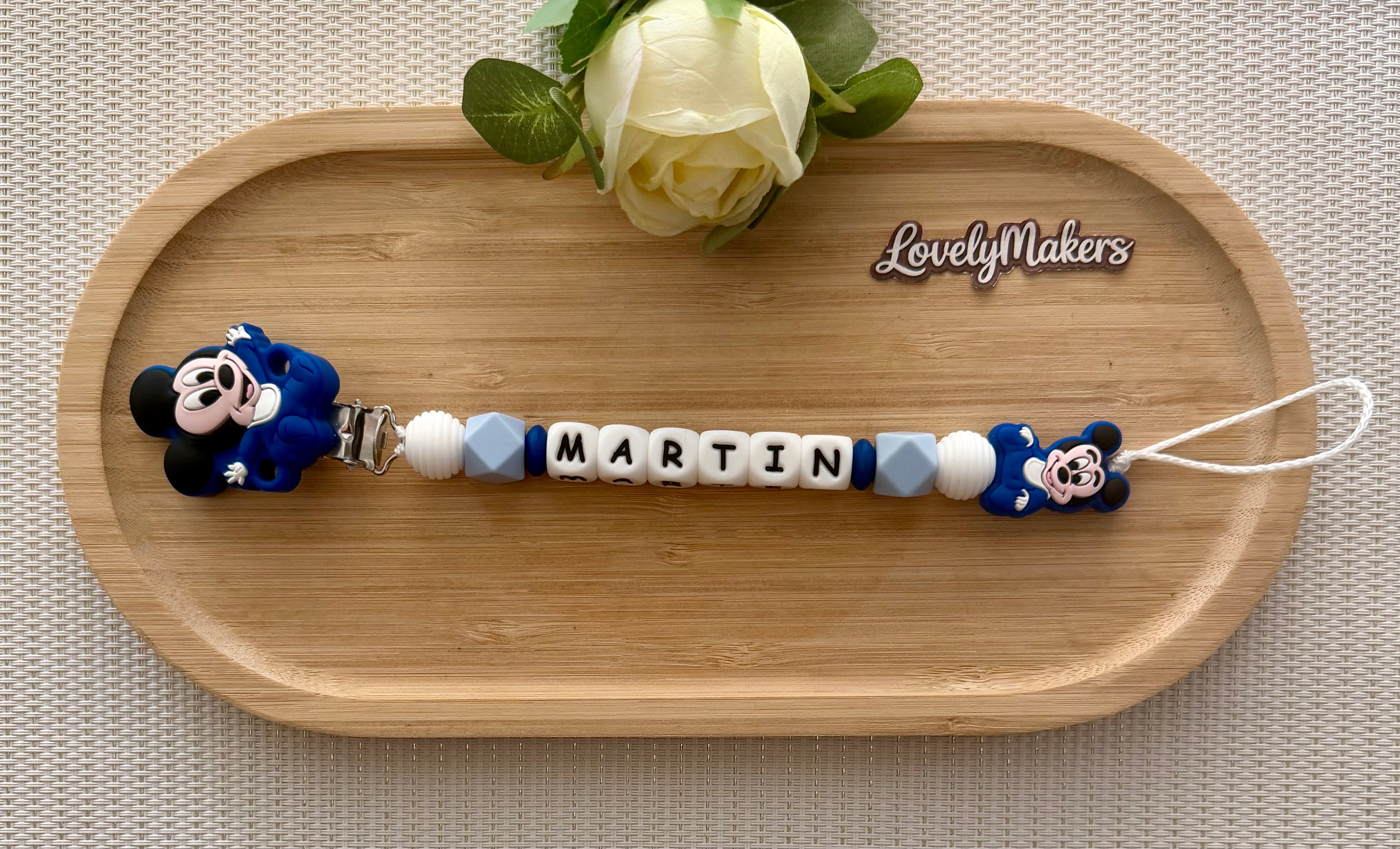 Attache lolette Disney personnalisée – Mickey