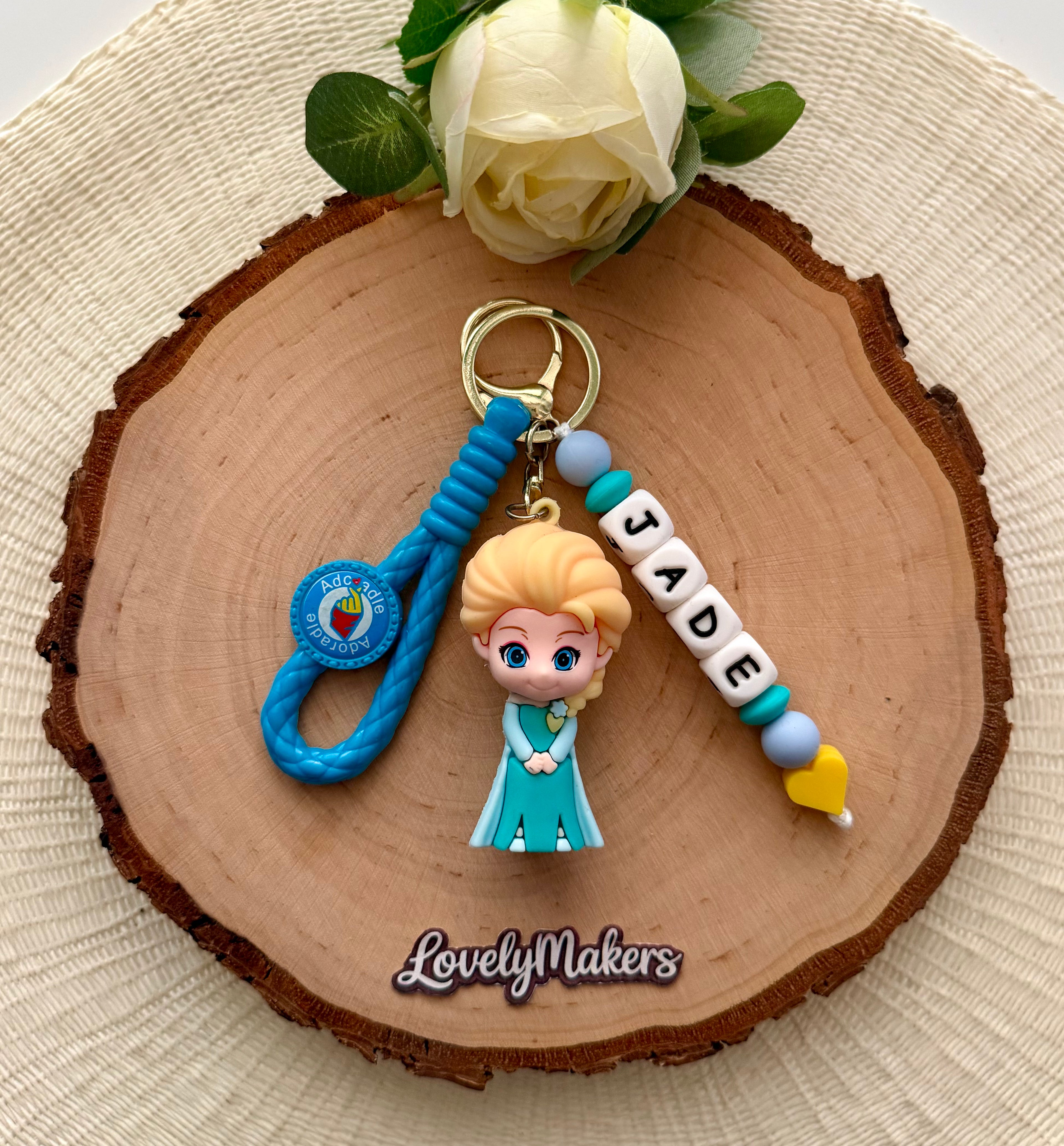 Porte-clés 3D personnalisé – Elsa