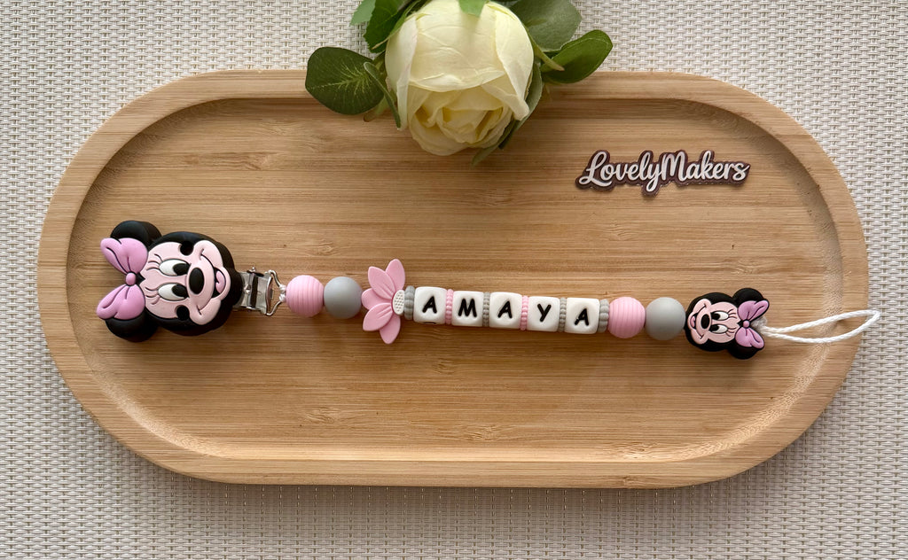 Attache lolette Disney personnalisée – Minnie