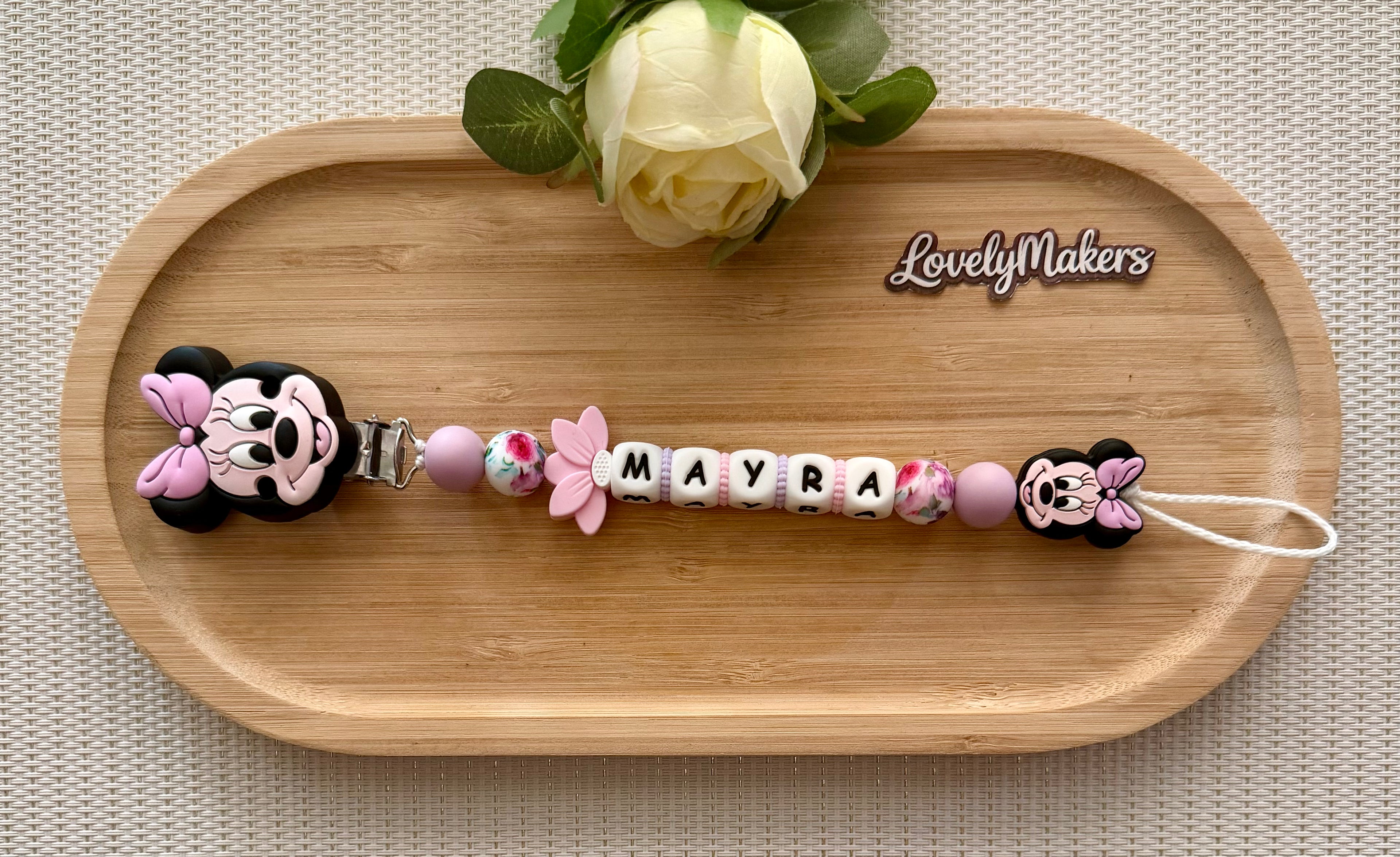 Attache lolette Disney personnalisée – Minnie