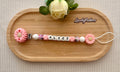 Attache lolette personnalisée – Fleur