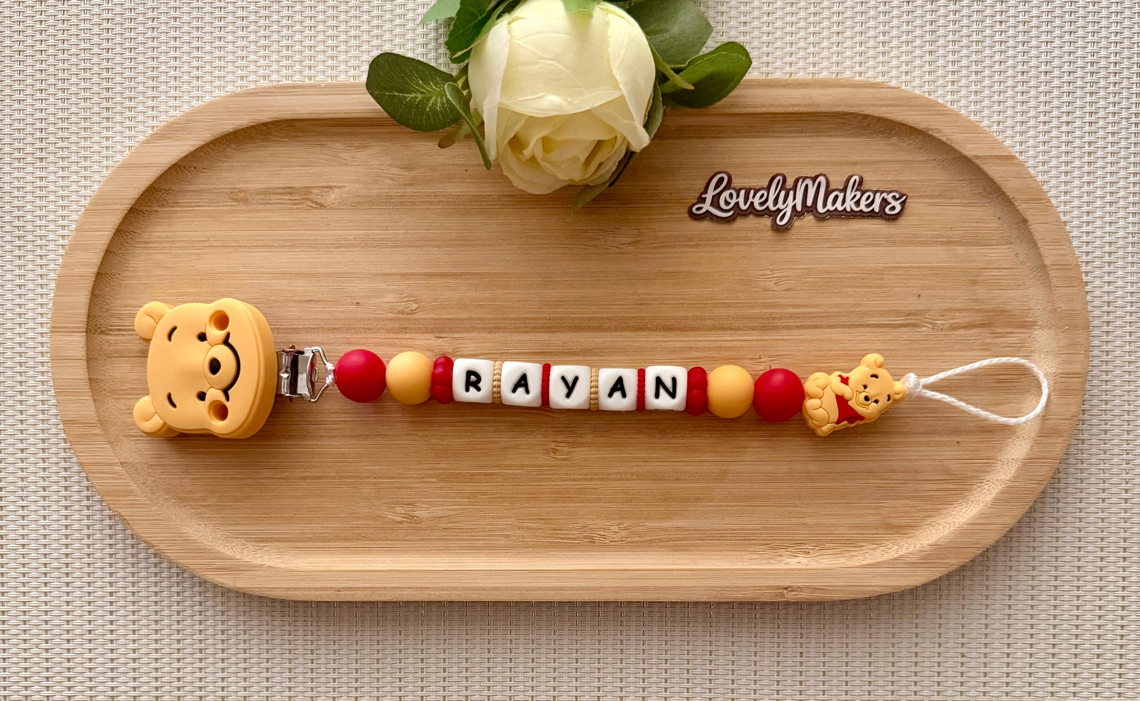 Attache lolette Disney personnalisée – Winnie the Pooh