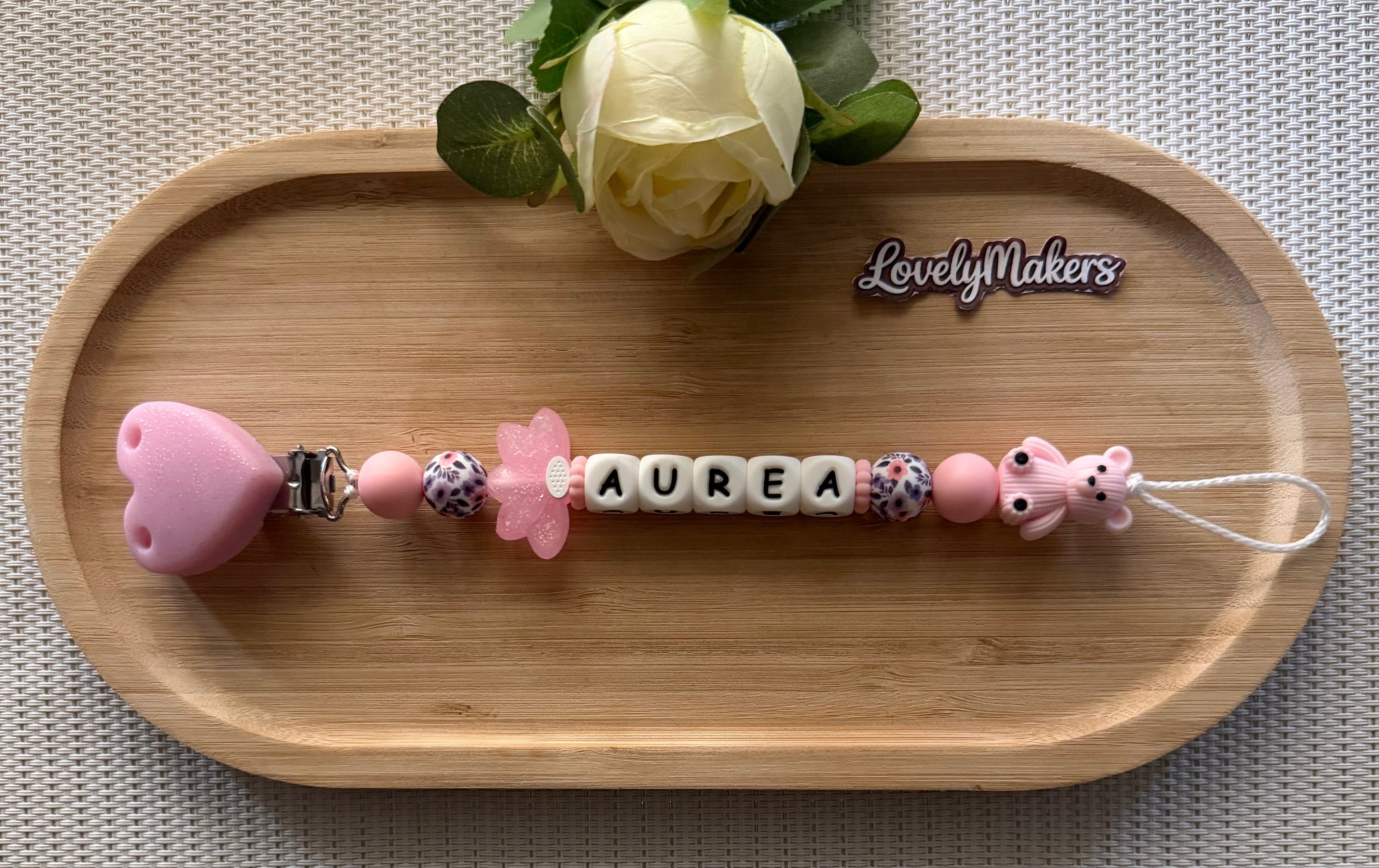 Attache lolette personnalisée – Ours