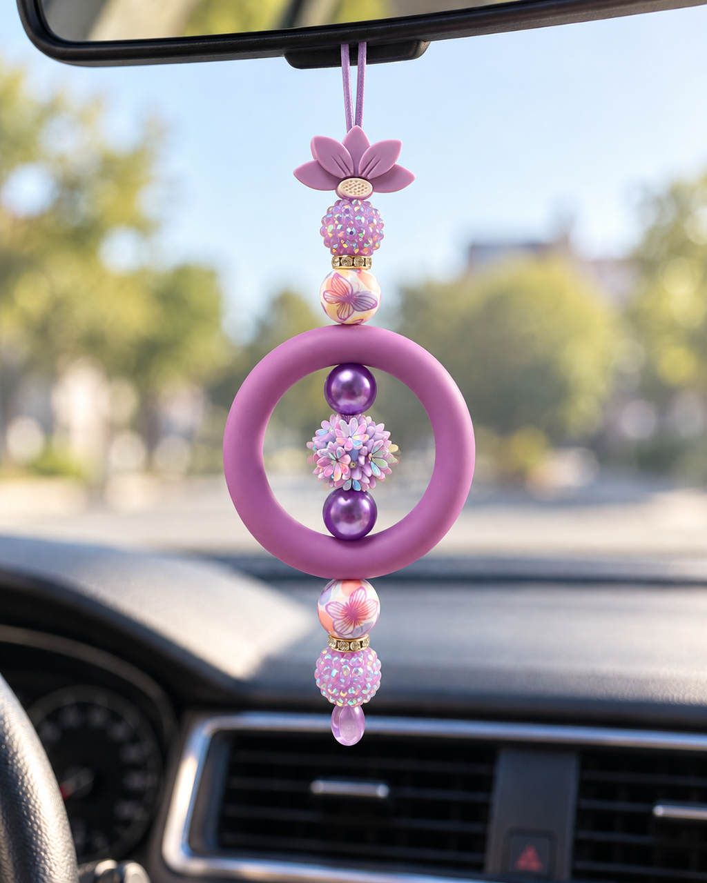 Bijou de rétroviseur – Fleur