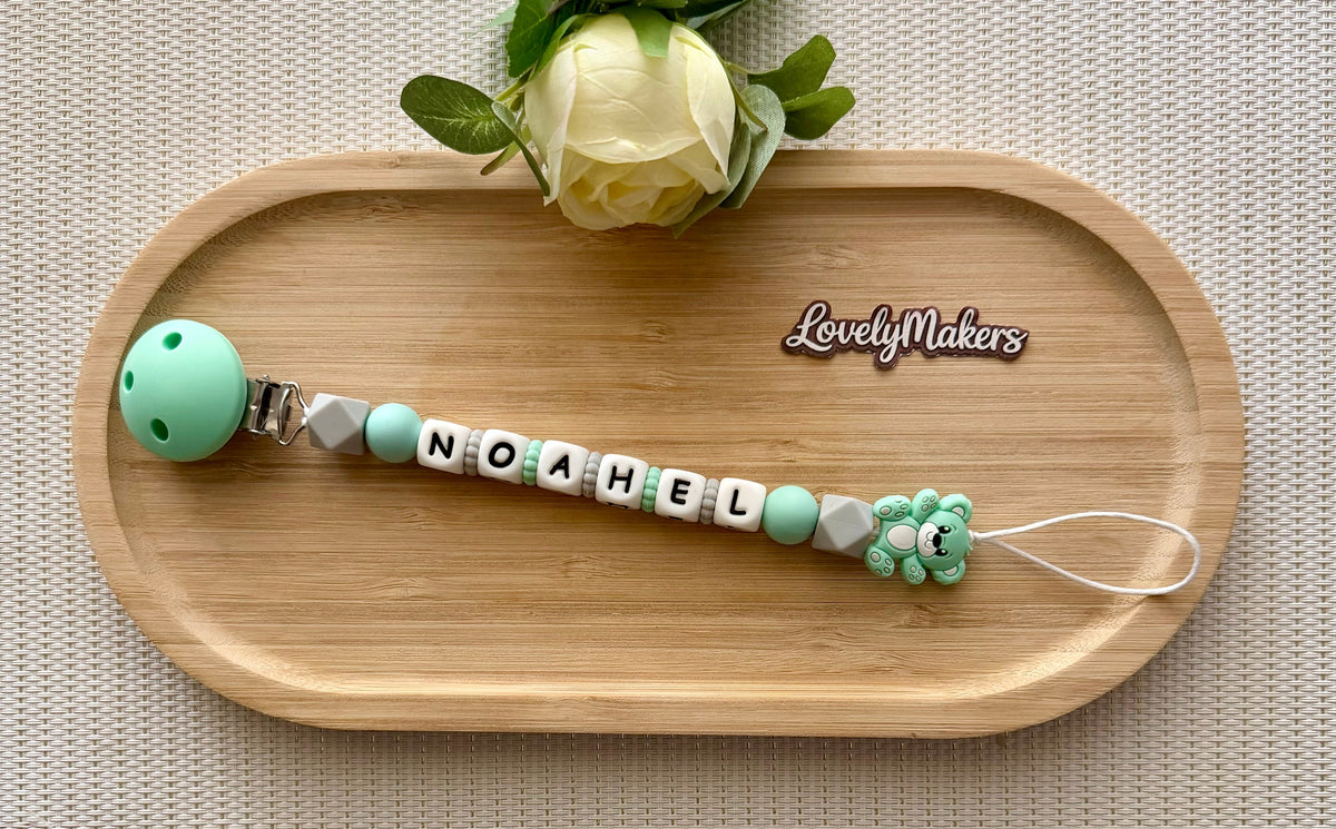 Attache lolette personnalisée – Ours