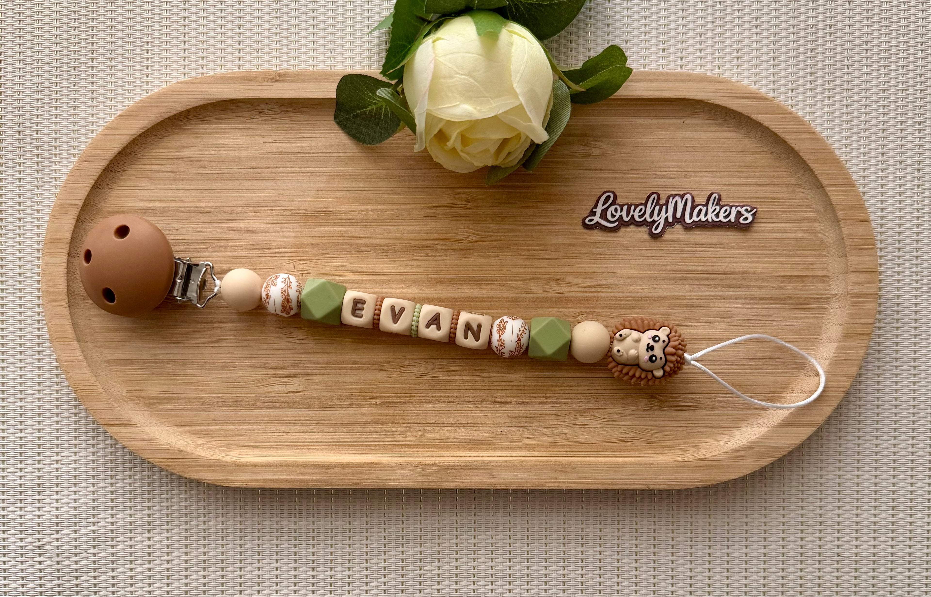 Attache lolette personnalisée – Hérisson