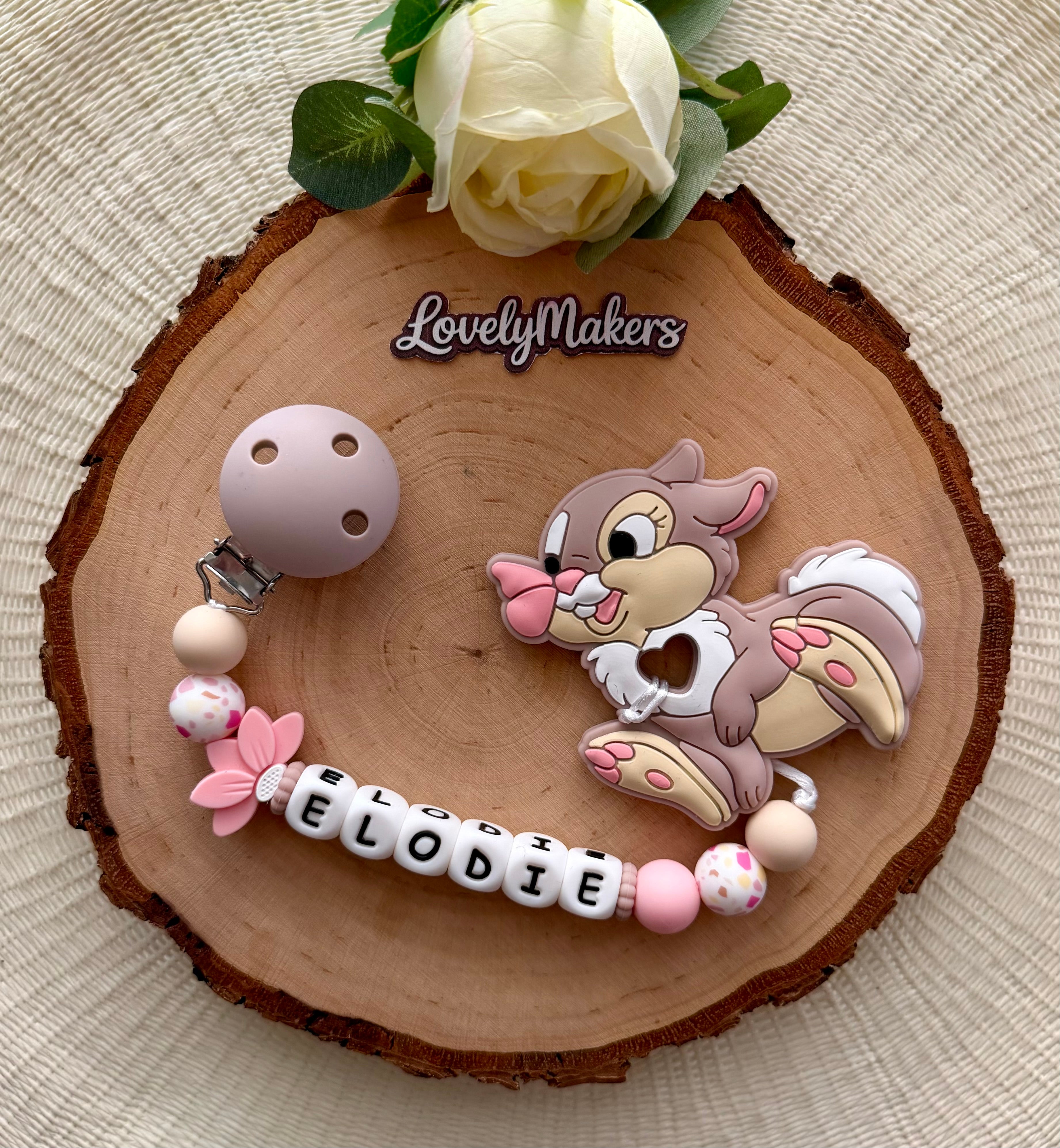 Attache de dentition Disney personnalisé – Miss Bunny
