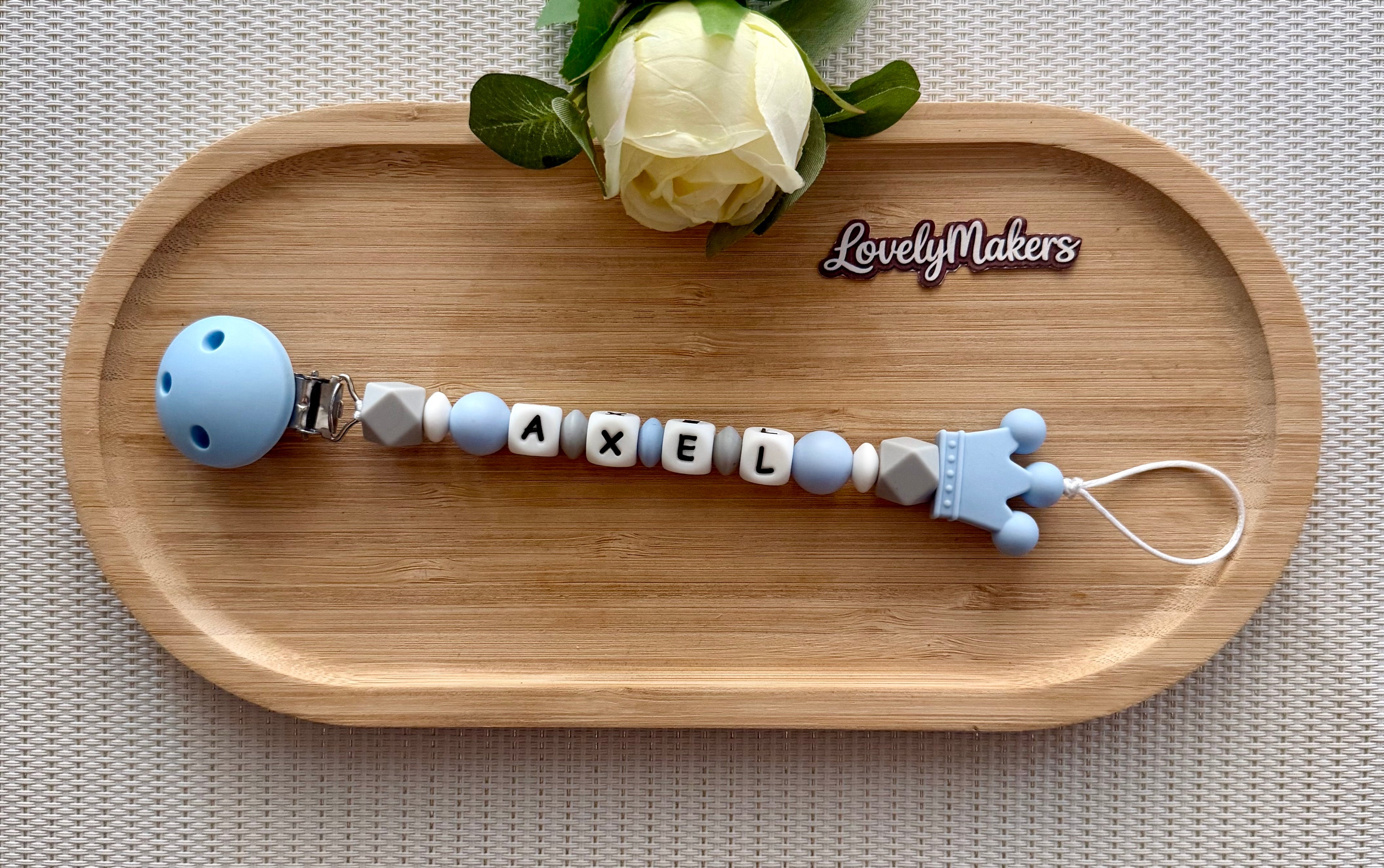 Attache lolette personnalisée – Couronne