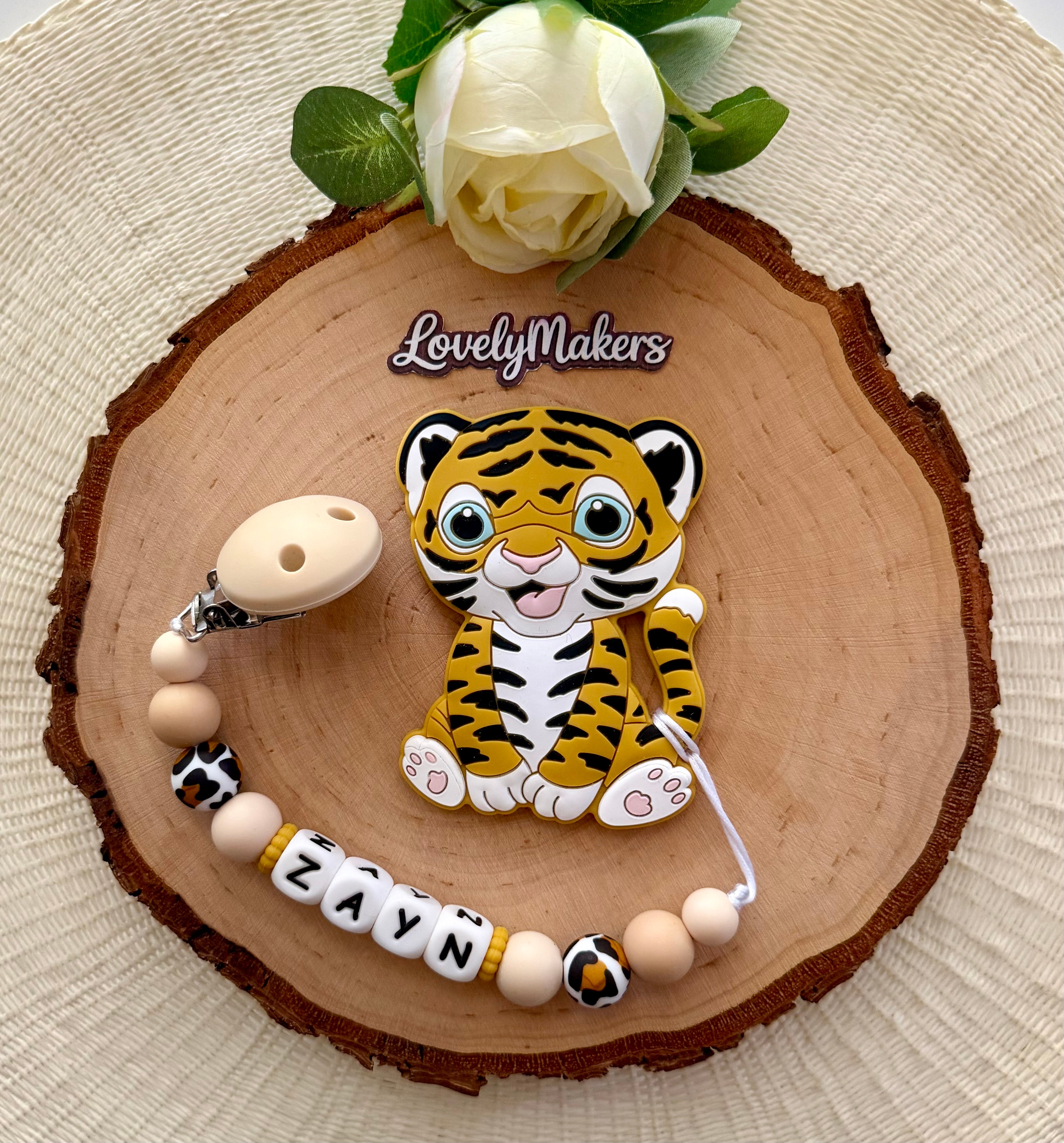 Attache de dentition personnalisé – Tigre