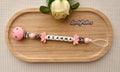 Attache lolette personnalisée – Fleur
