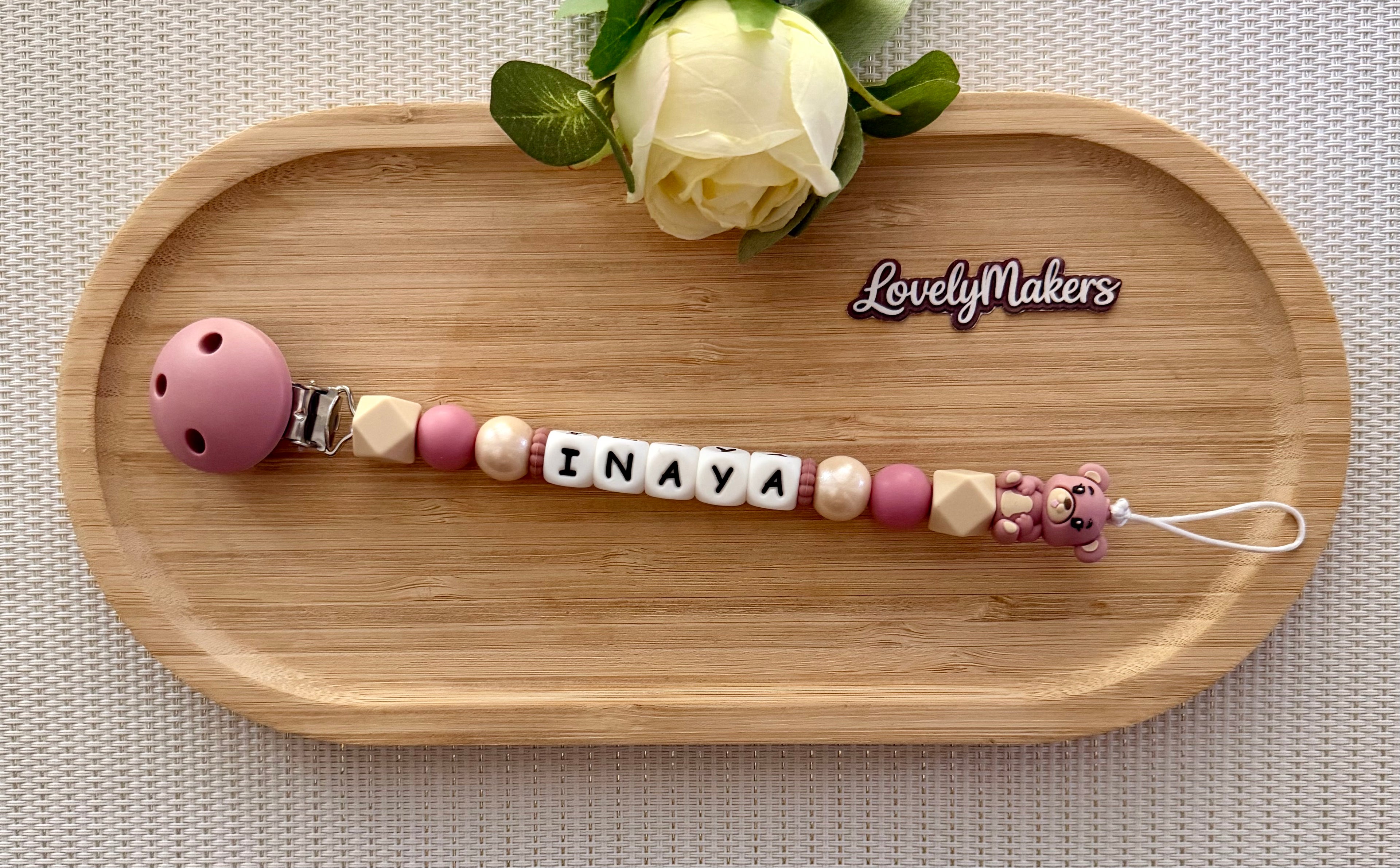 Attache lolette personnalisée – Ours