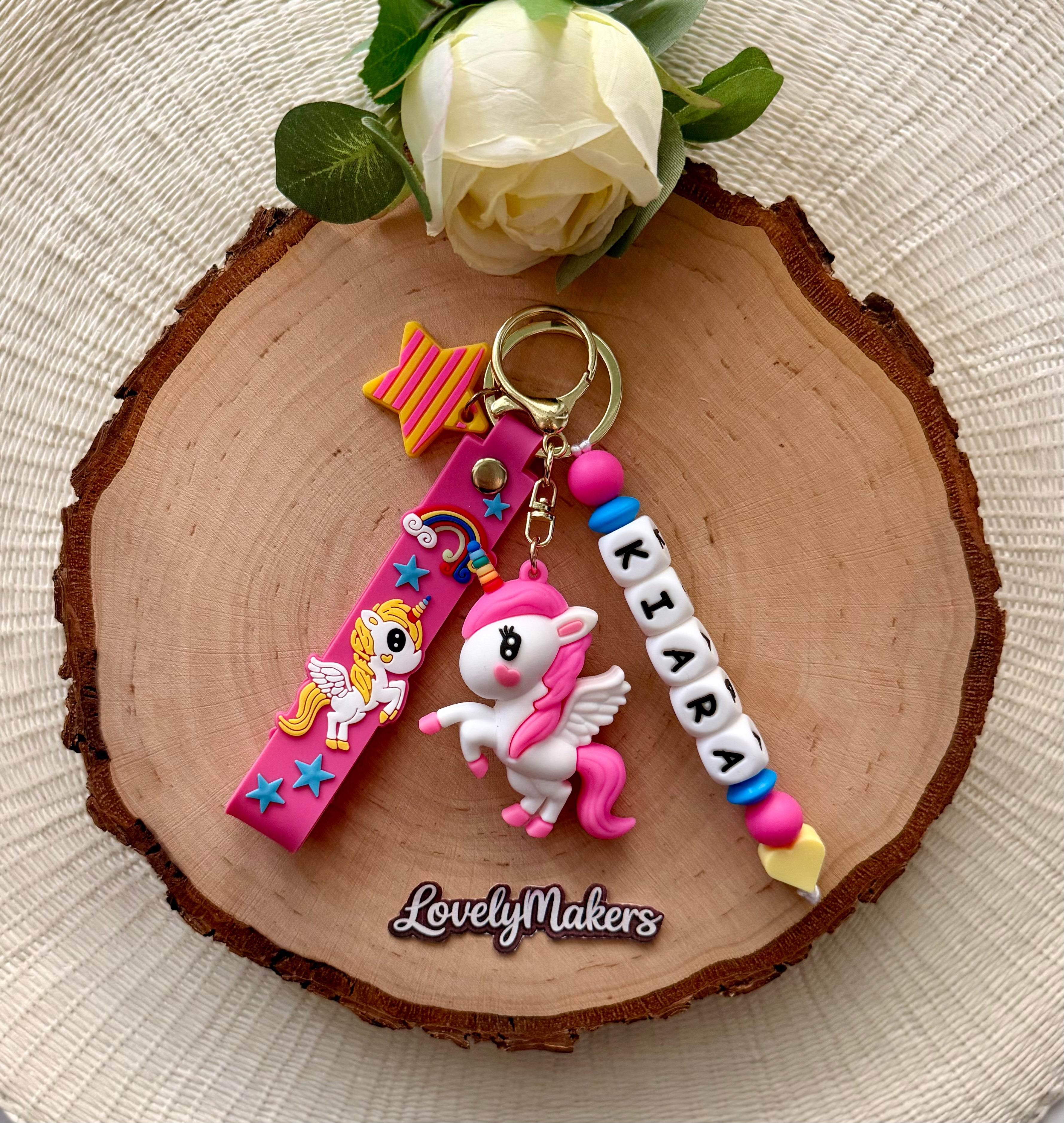 Porte-clés 3D personnalisé – Licorne