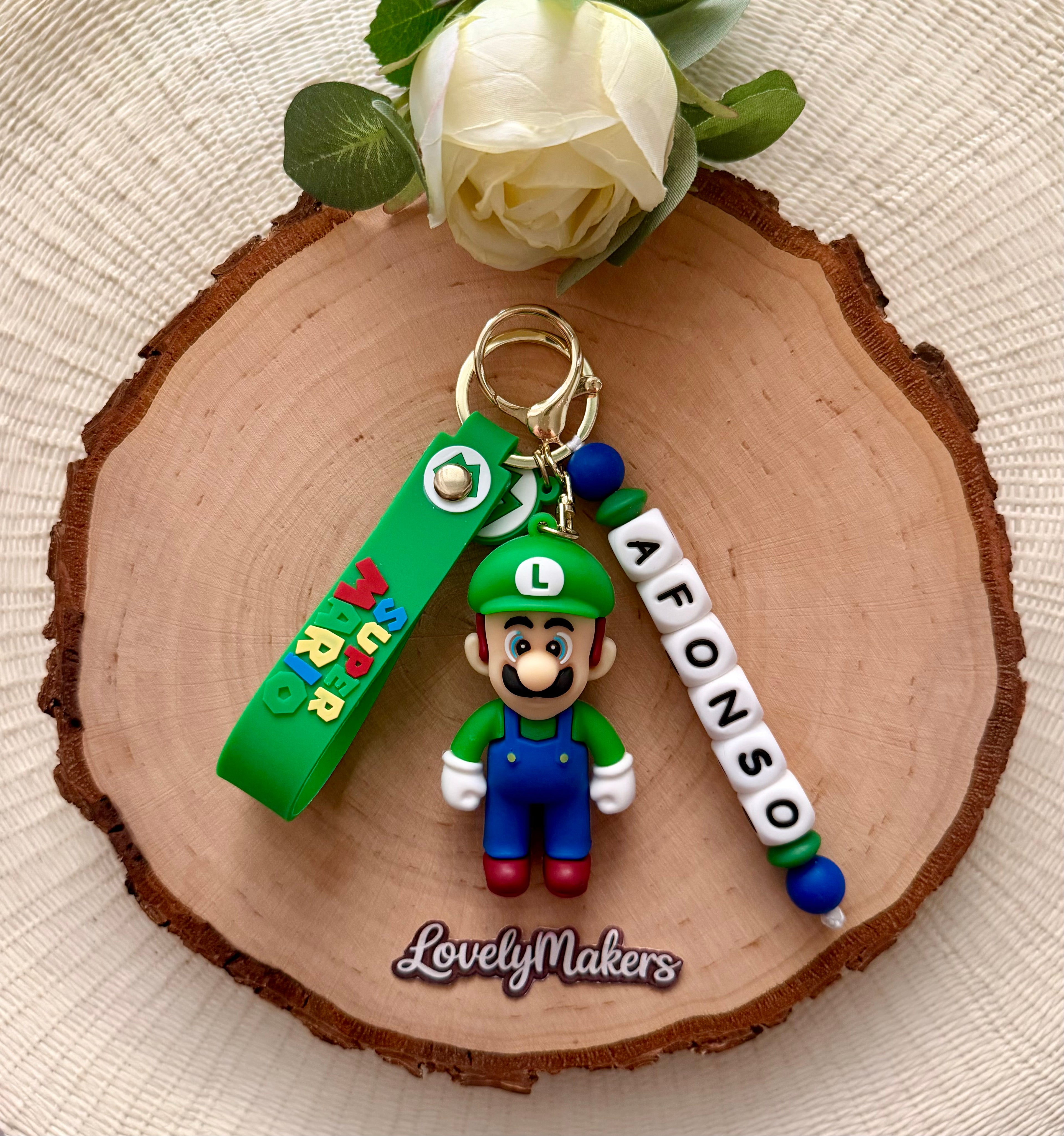 Porte-clés 3D personnalisé – Luigi