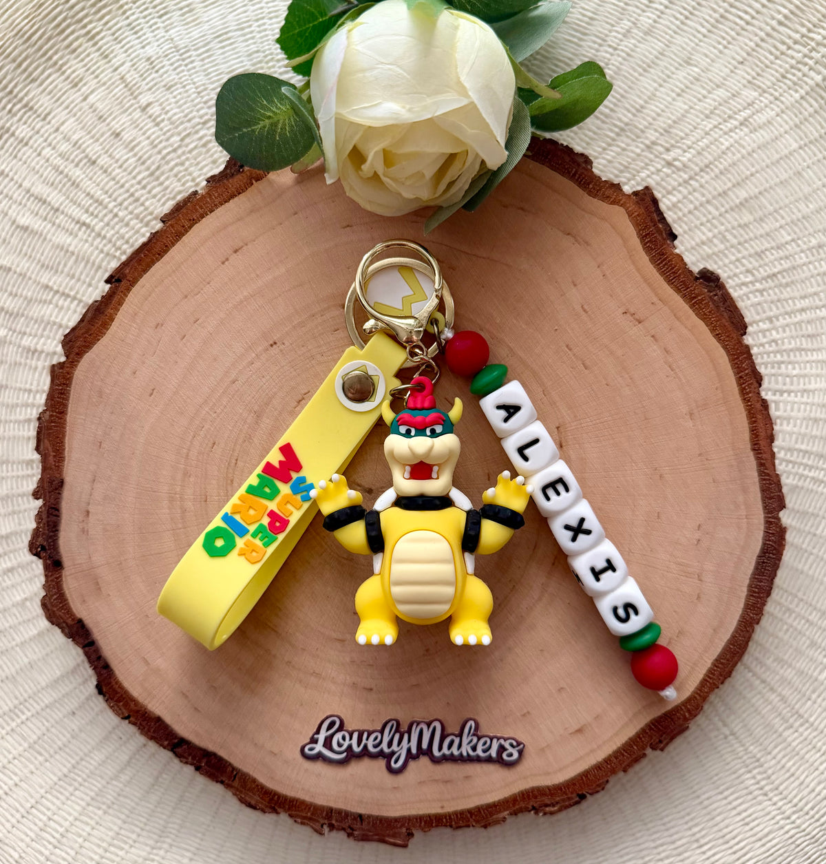 Porte-clés 3D personnalisé – Bowser