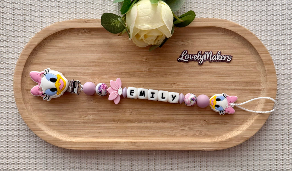 Attache lolette Disney personnalisée – Daisy