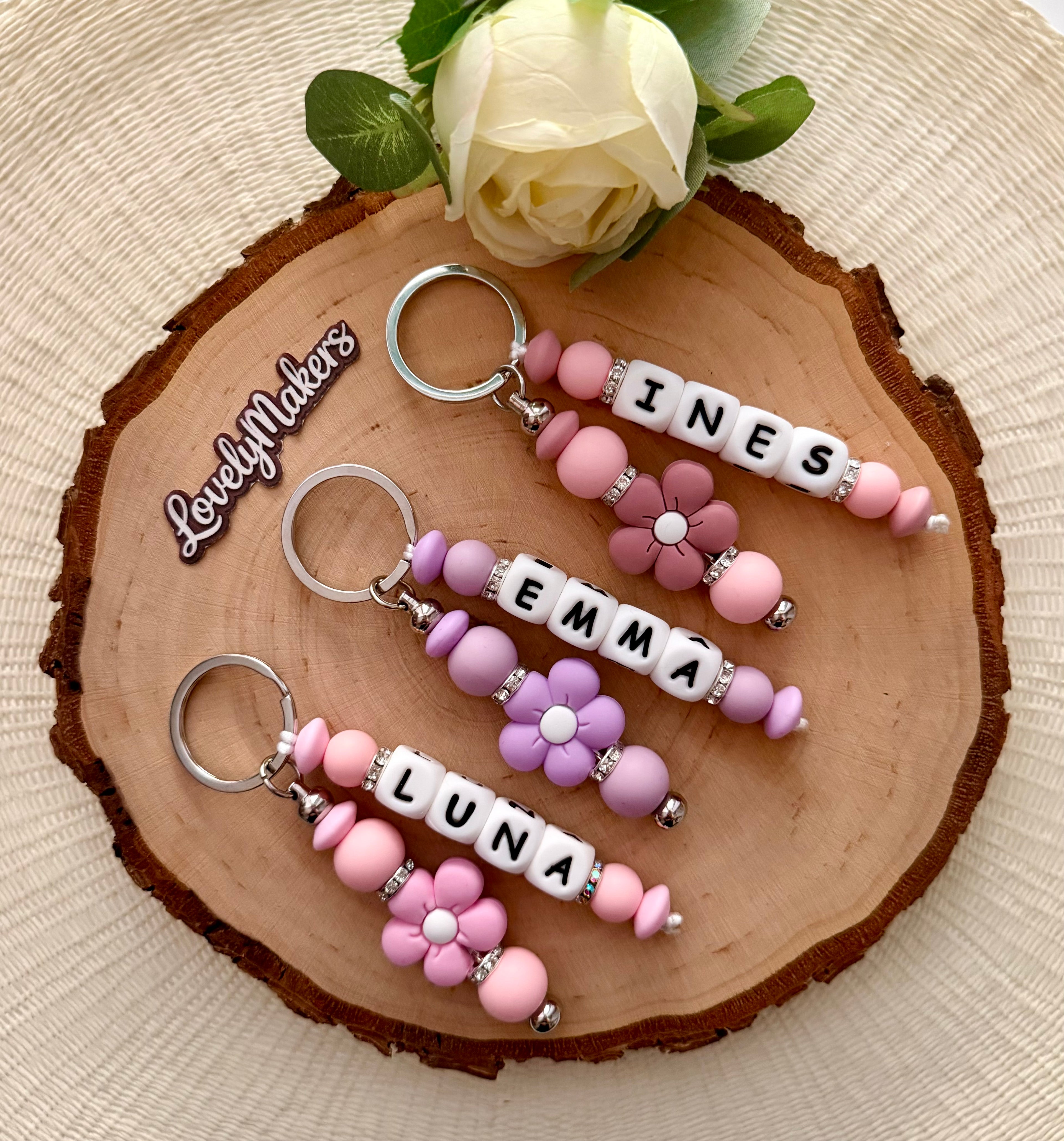 Porte-clés premium – Fleur